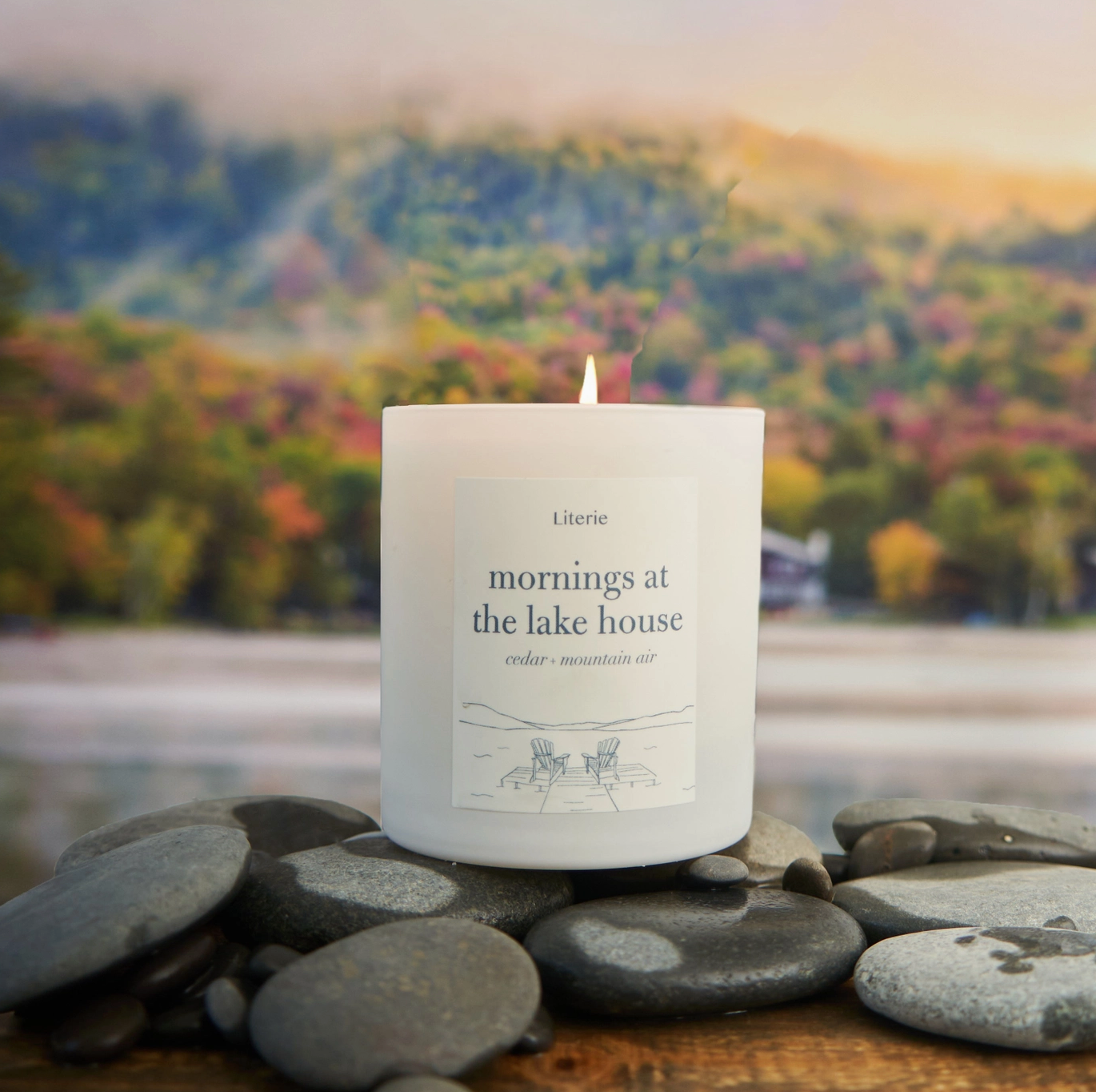 &quot;Mornings at the Lake House&quot; Candle