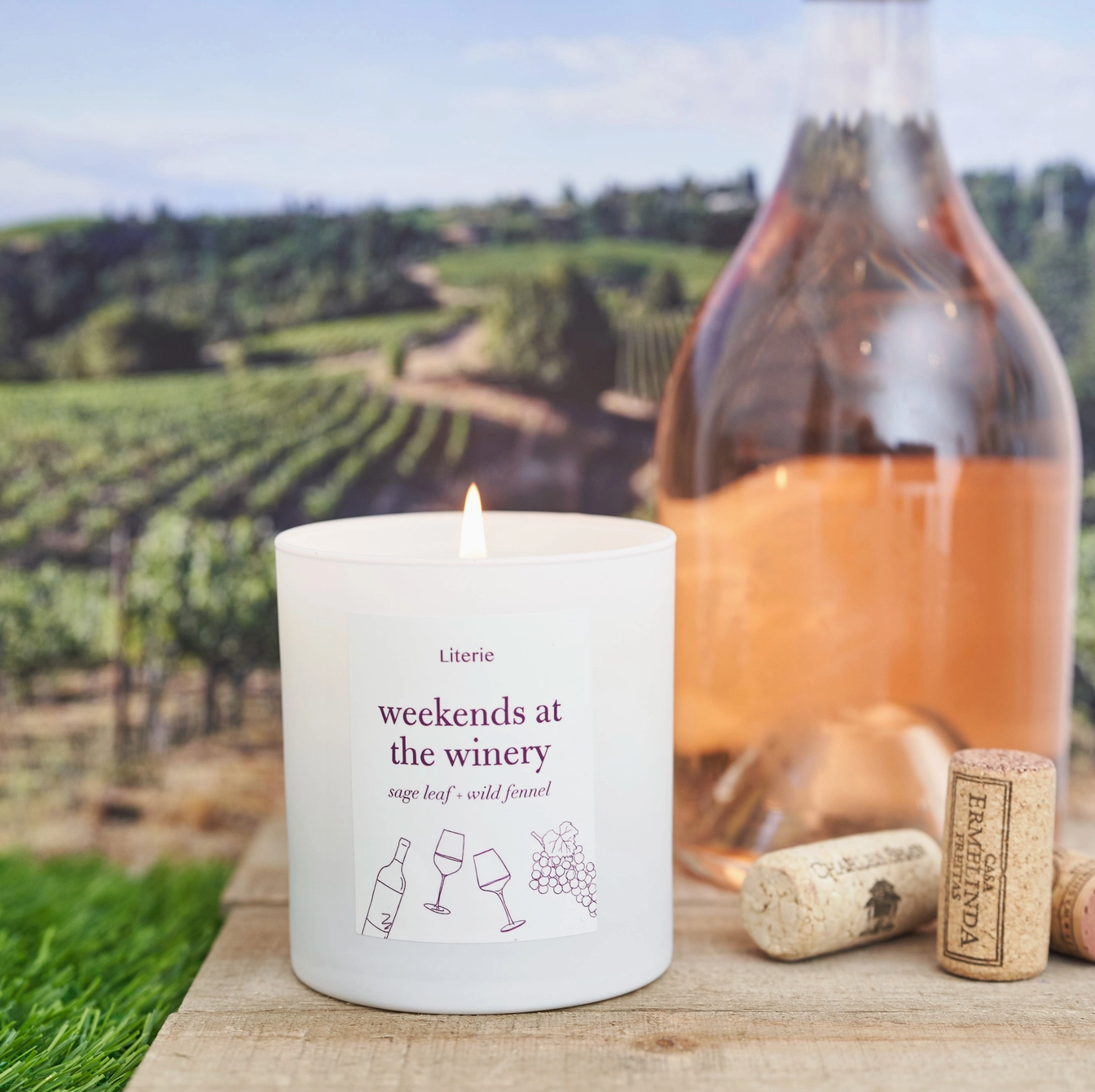 &quot;Weekends at the Winery&quot; Candle