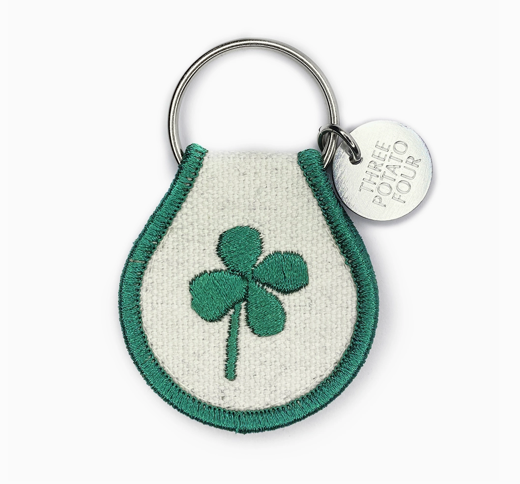 Lucky Clover Patch Keychain