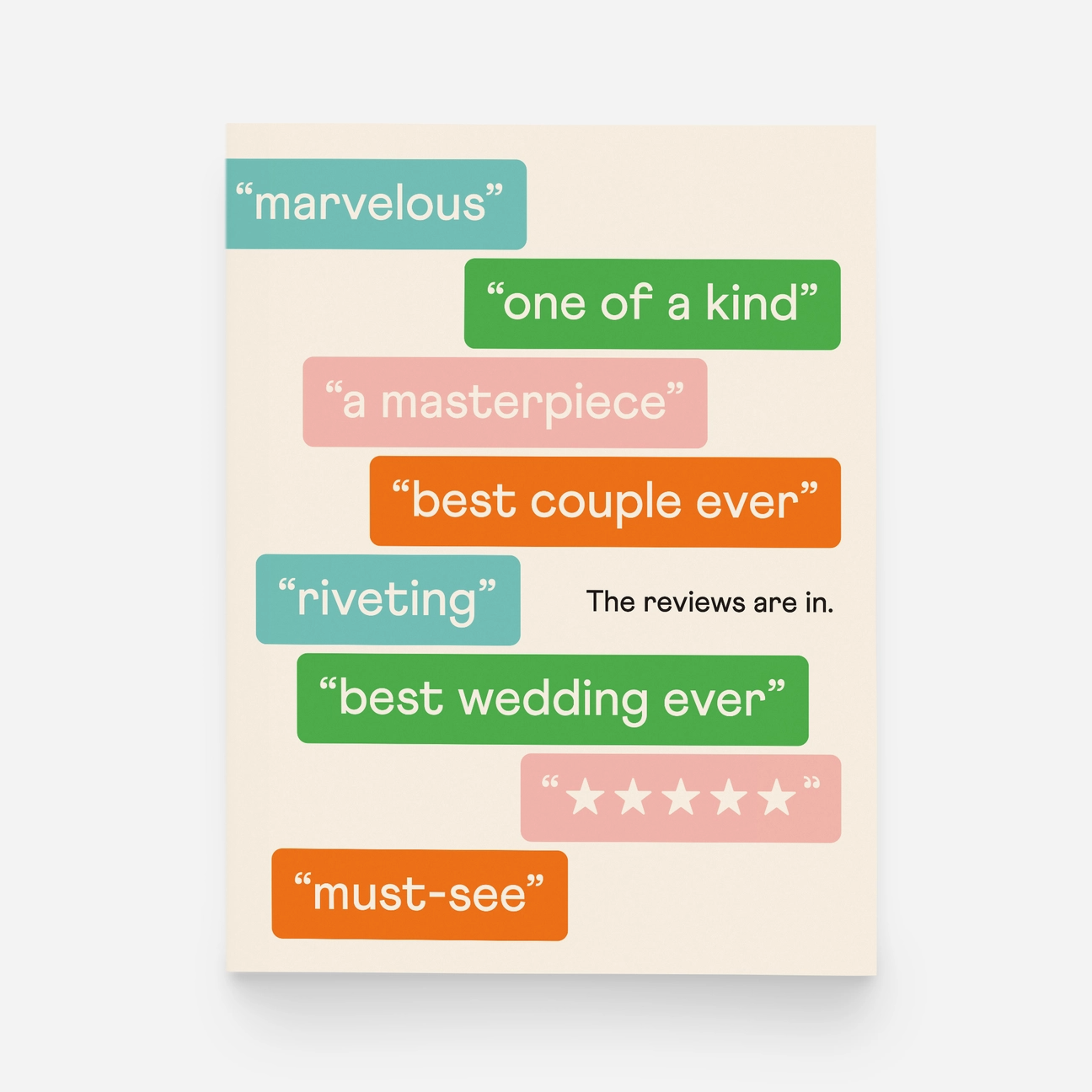 Wedding Reviews Card