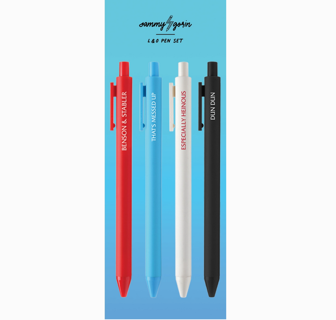 Law & Order Inspired Pen Set