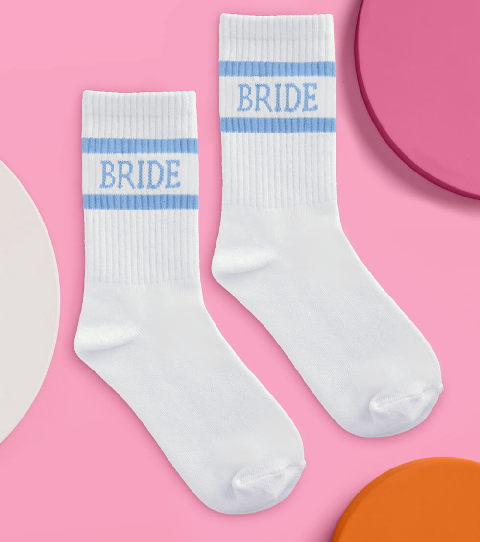 Something Blue &quot;Bride&quot; Socks