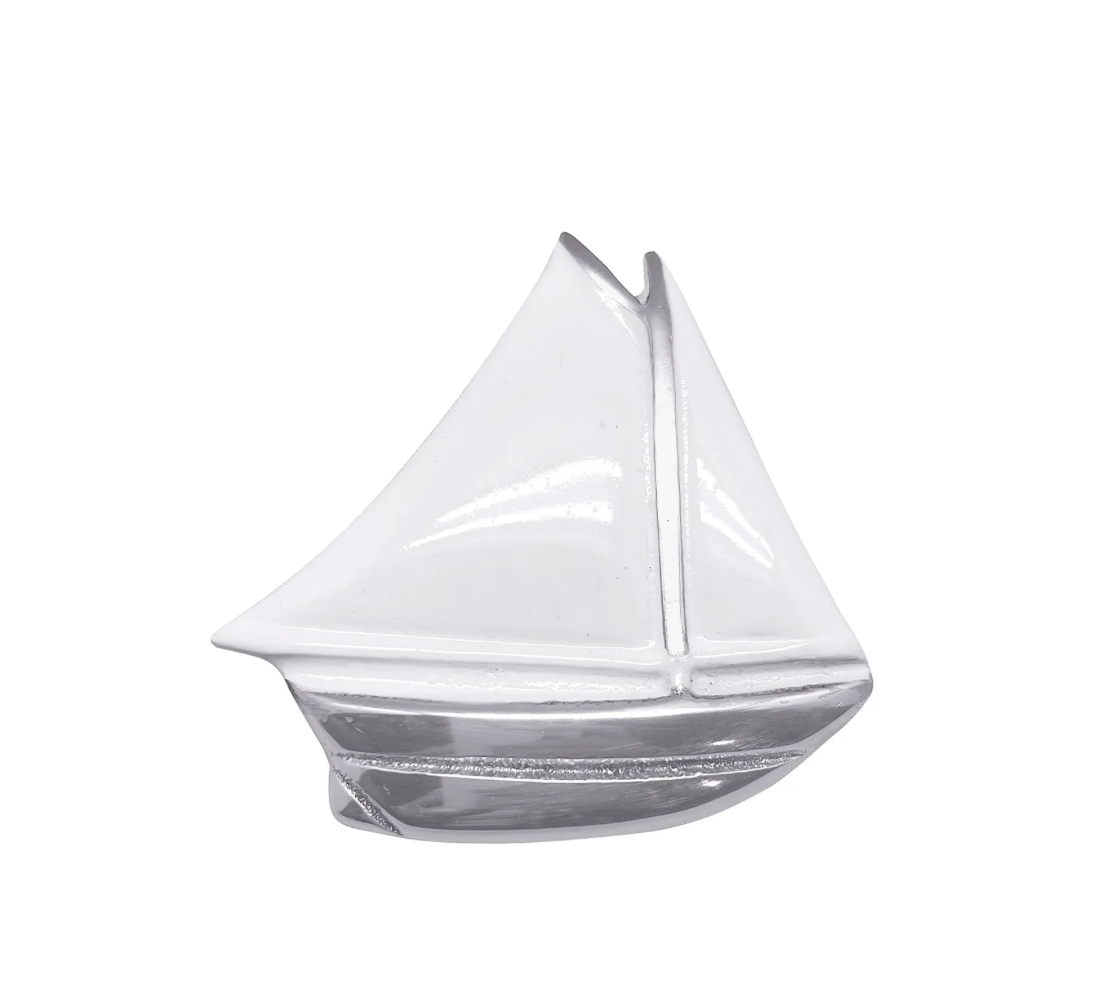 White Sailboat Napkin Weight