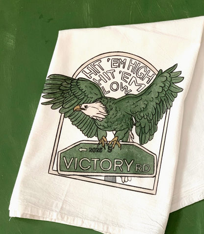&quot;Hit Em High&quot; Tea Towel