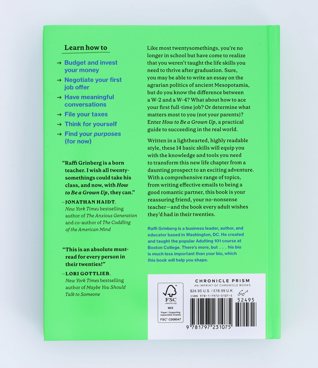 "How To Be A Grown-Up" Book