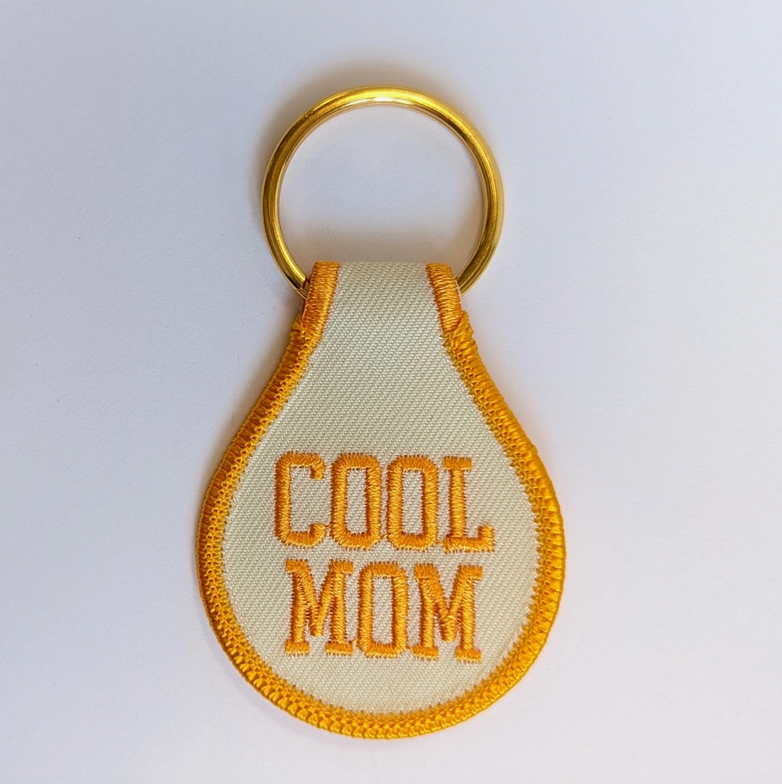 Cool Mom Embroidered Key Tag