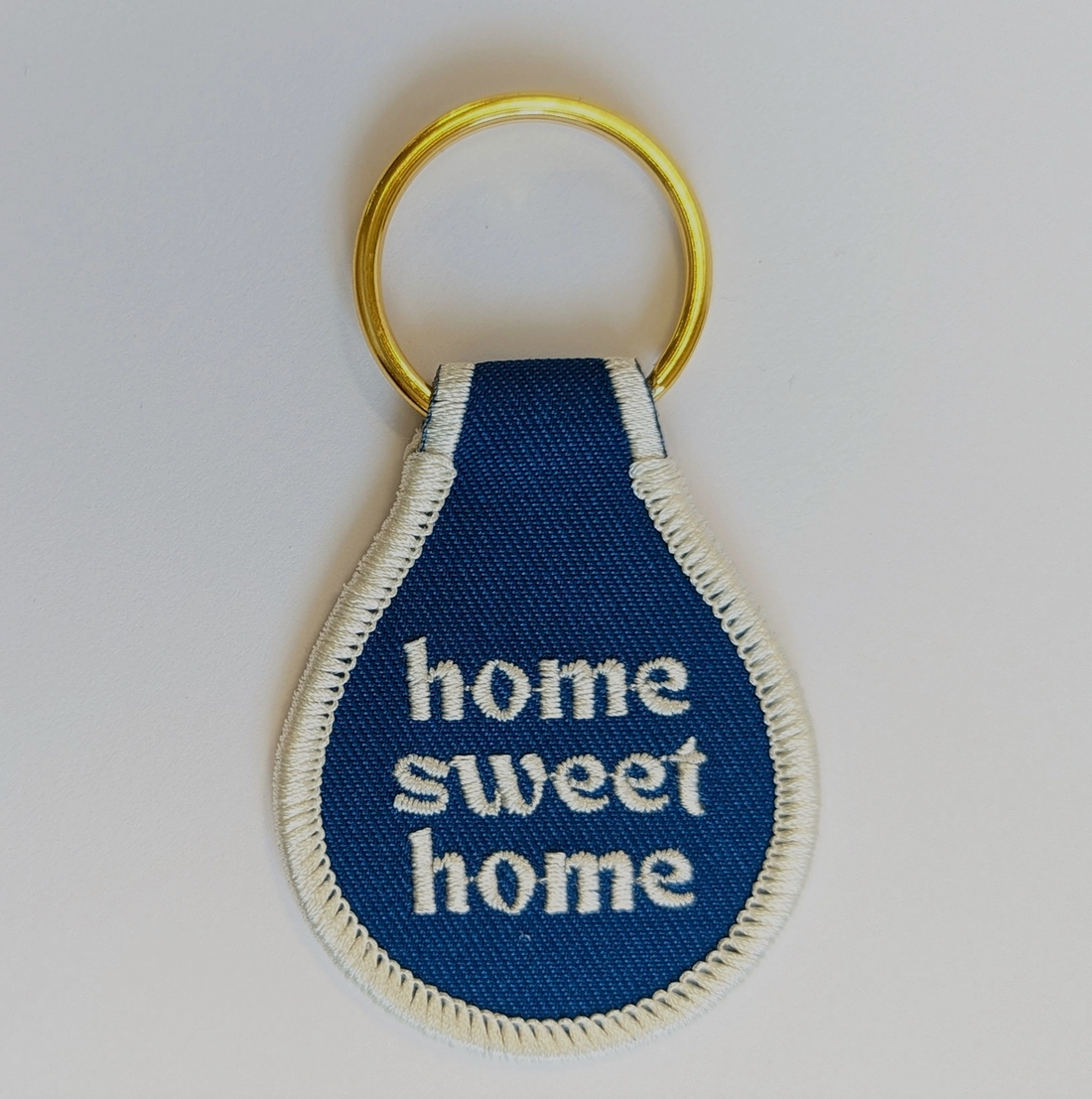 Home Sweet Home Embroidered Key Tag