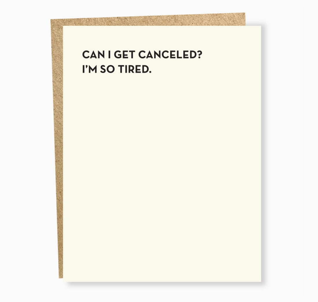 &quot;So Tired&quot; Card