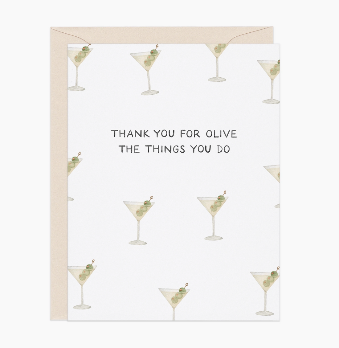 "Olive The Things" Martini Card