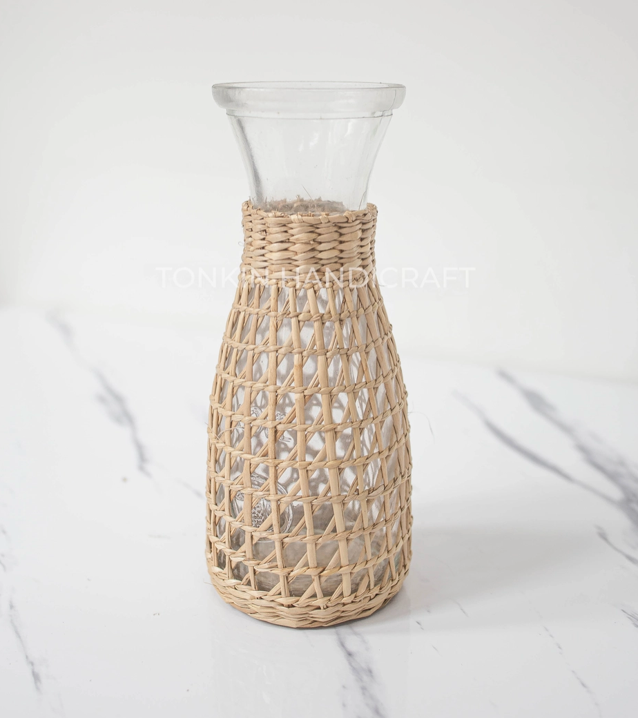 Seagrass Wrapped Pitcher