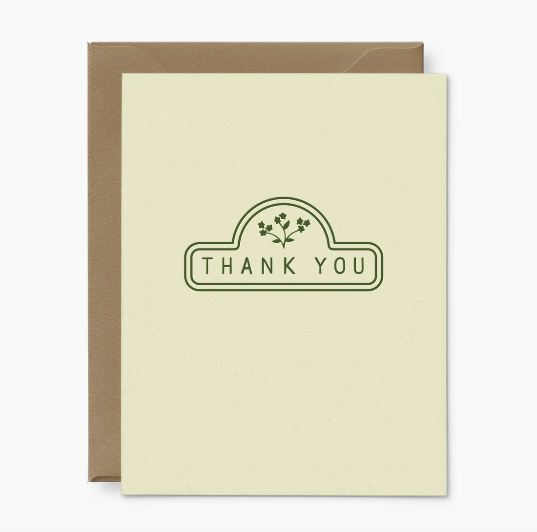 Floral Thank You Card Box (Set of 6)