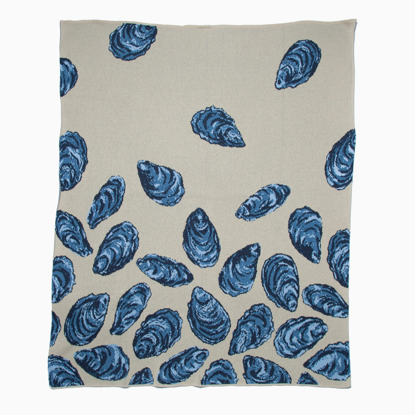 Coastal Oyster Throw Blanket