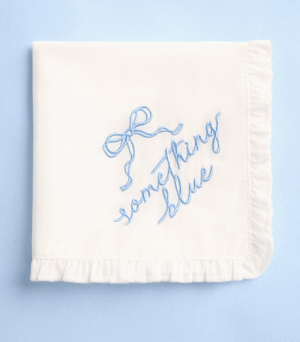 "Something Blue" Handkerchief