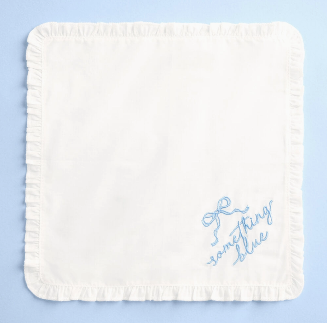 &quot;Something Blue&quot; Handkerchief