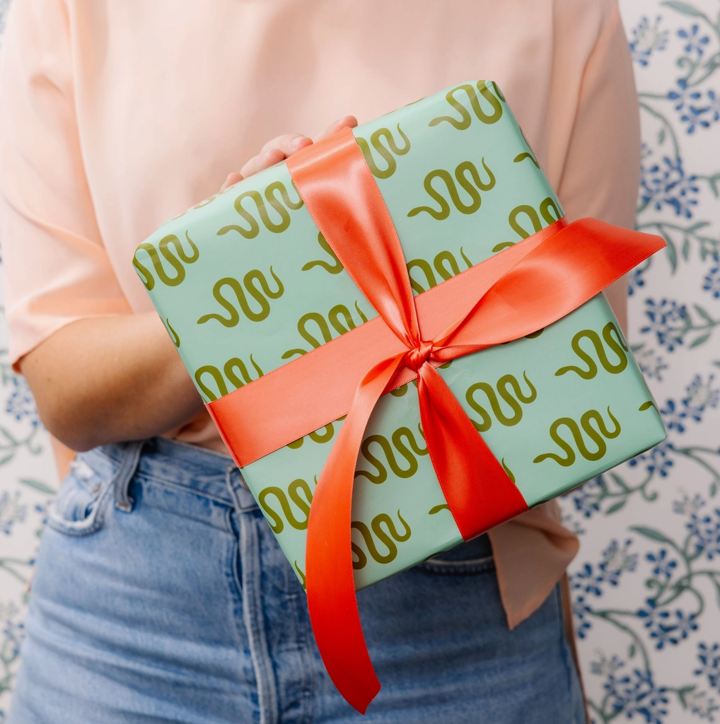 Serene Snake Wrapping Paper