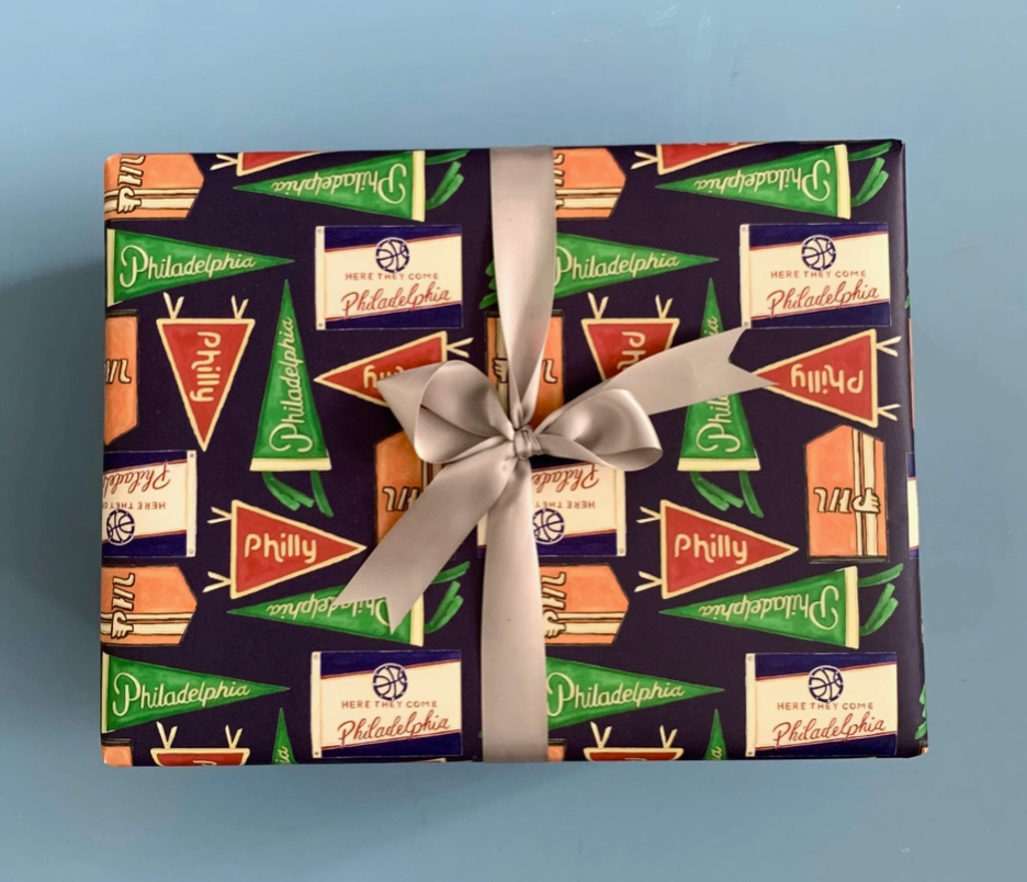 Philly Sports Flags Wrapping Paper