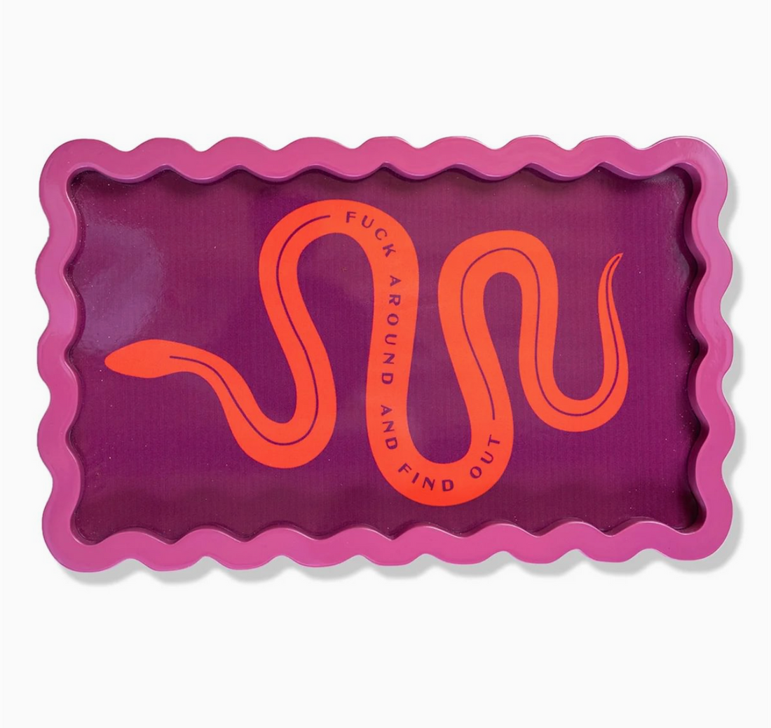 Fuck Around Lacquer Tray