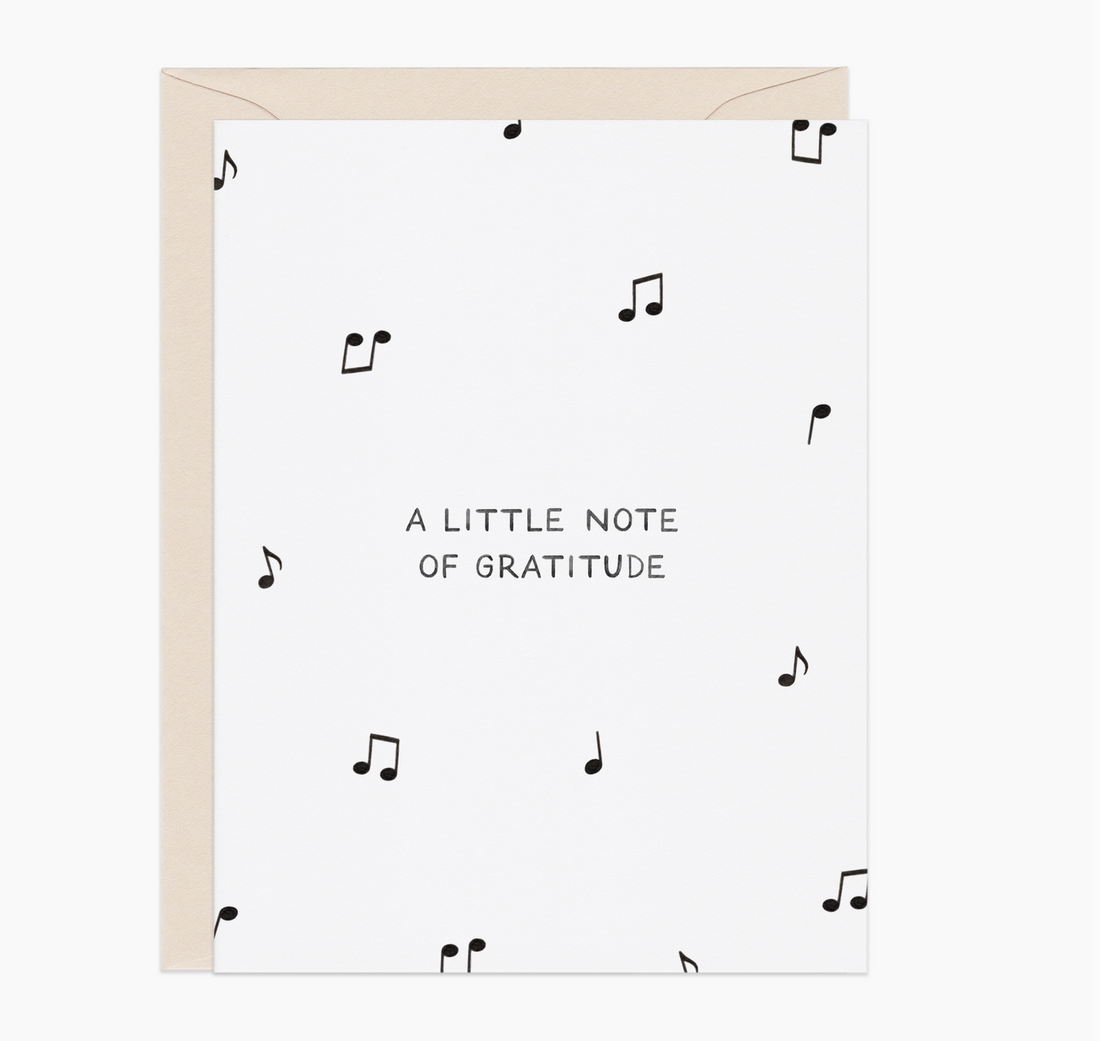 "A Little Note of Gratitude" Card