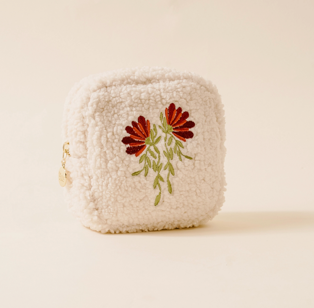 Fall Floral Teddy Pouch