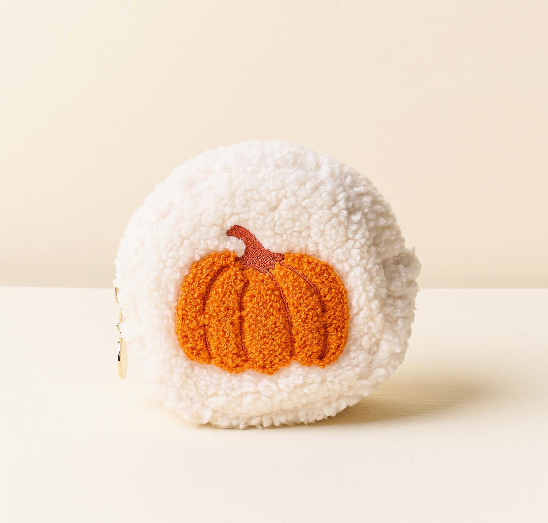 Pumpkin Circle Teddy Pouch