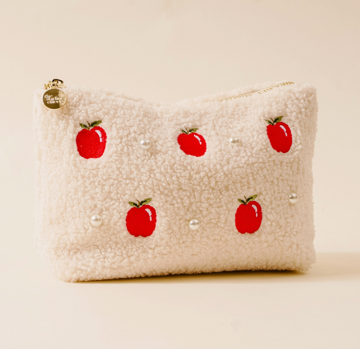 Apple &amp; Pearls Teddy Pouch