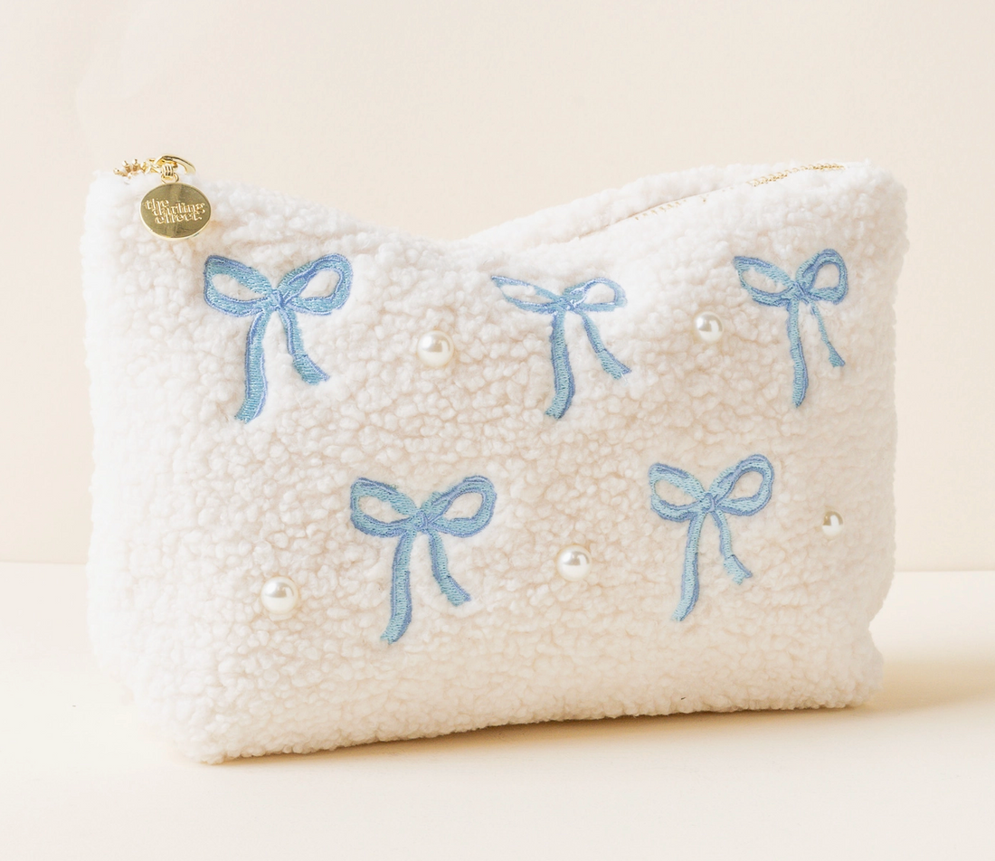 Bows & Pearls Teddy Pouch