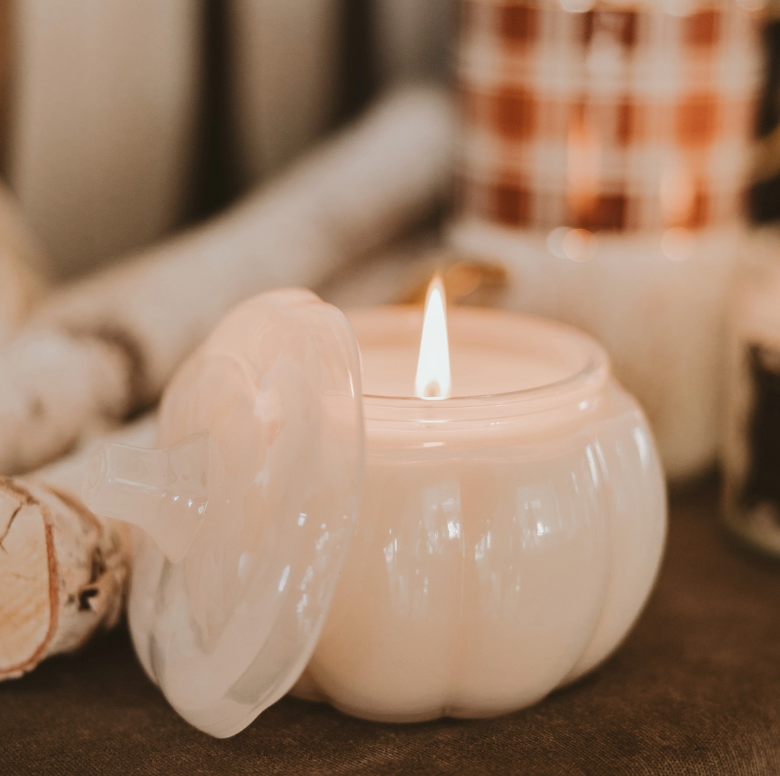 Warm and Cozy Pumpkin Jar Candle