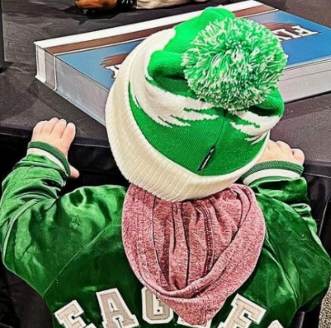 Eagles Helmet Head Baby Beanie