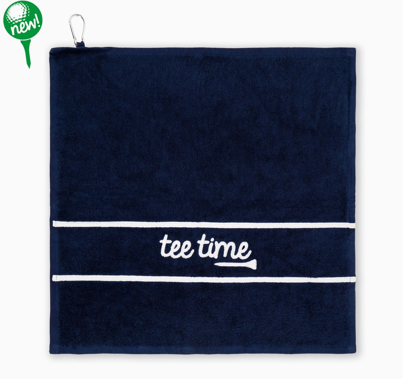&quot;Tee Time&quot; Embroidered Golf Towel