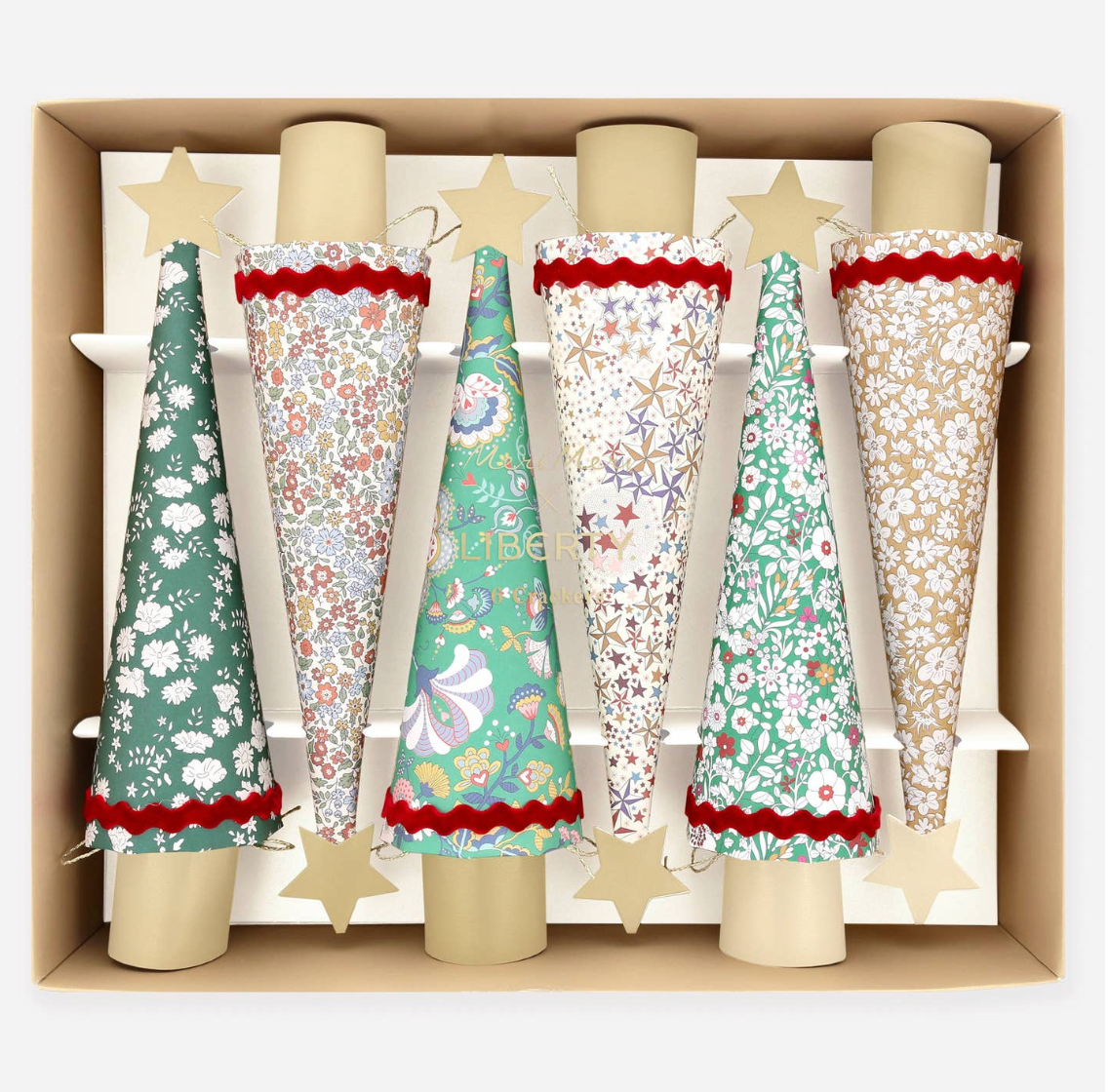 Meri Meri x Liberty Tree Christmas Crackers
