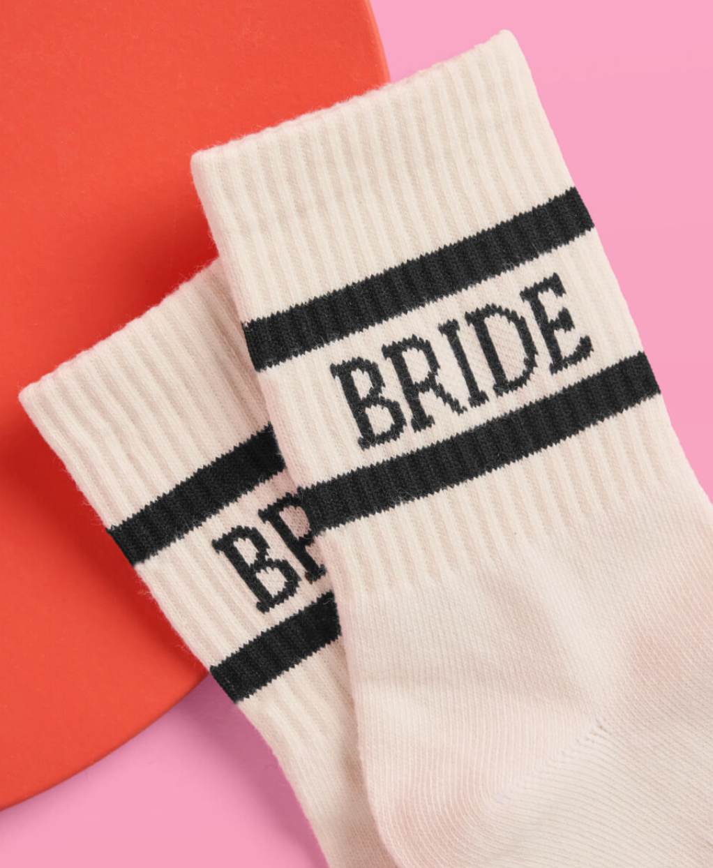Black &quot;Bride&quot; Socks