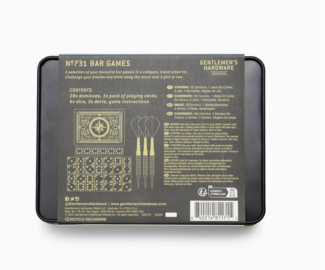 Bar Games in a Tin