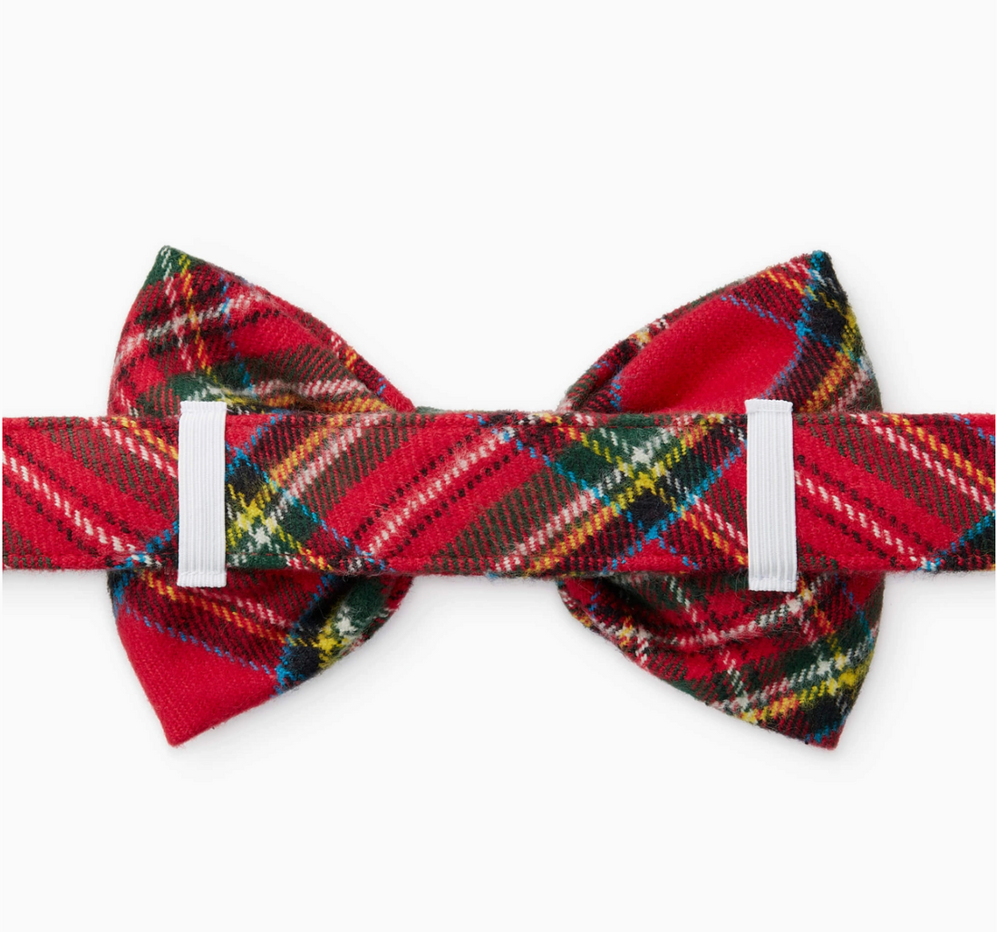 Tartan Plaid Holiday Dog Bowtie