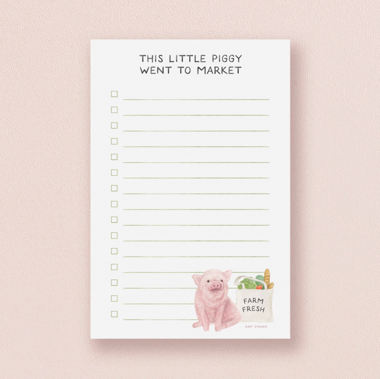 This Little Piggy Notepad