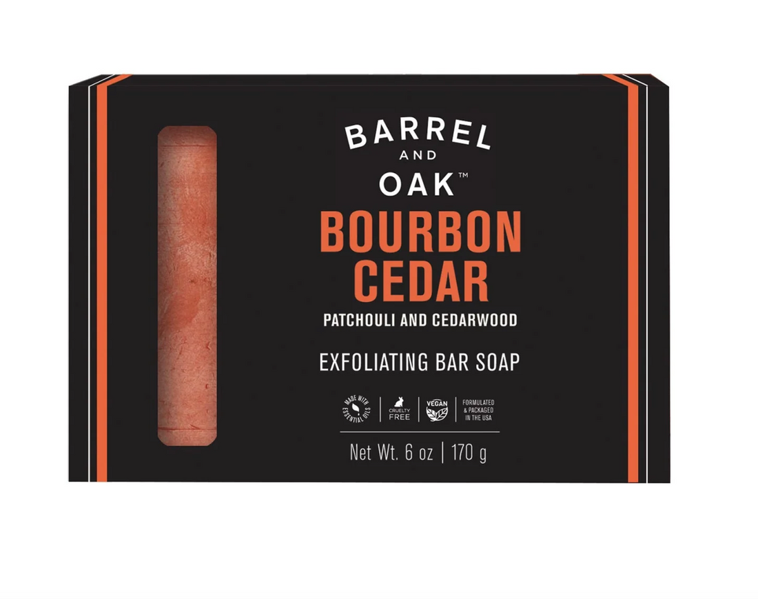 Bourbon Cedar Exfoliating Bar Soap