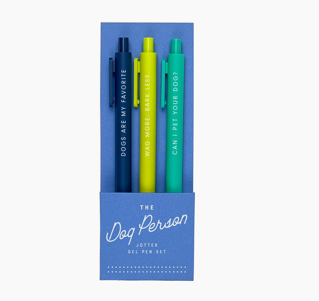 The Dog Person Jotter Gel Pen Set