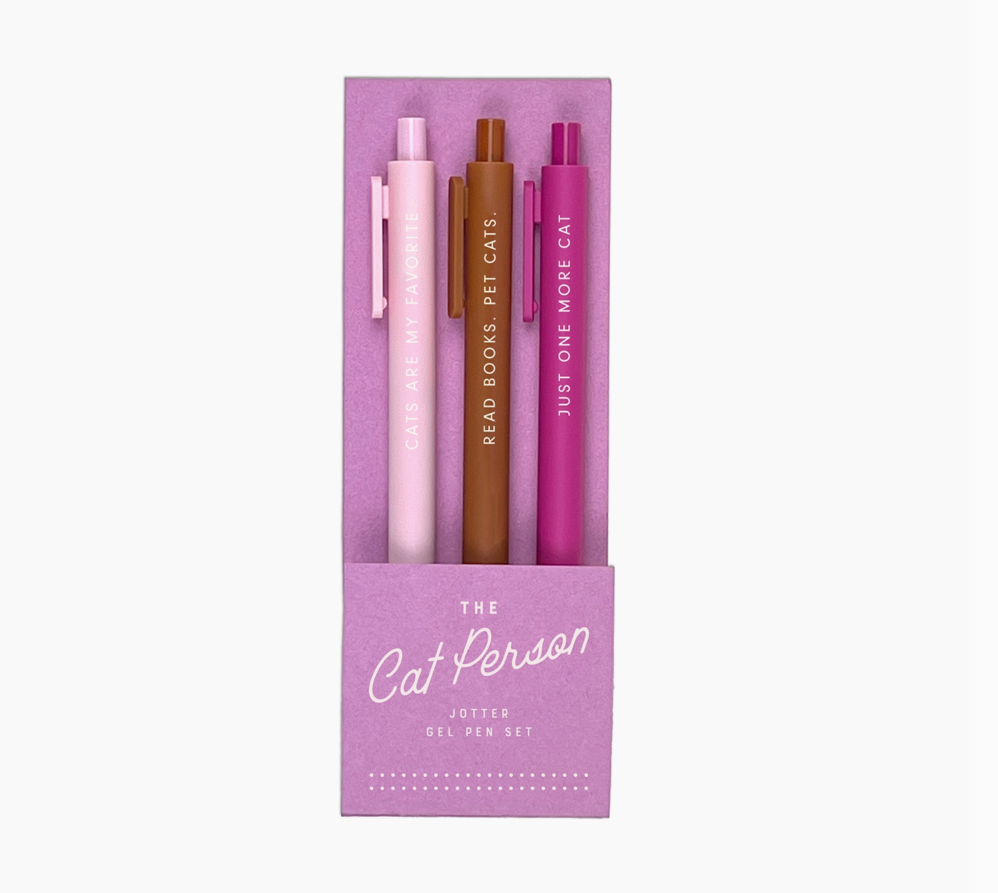 The Cat Person Jotter Gel Pen Set