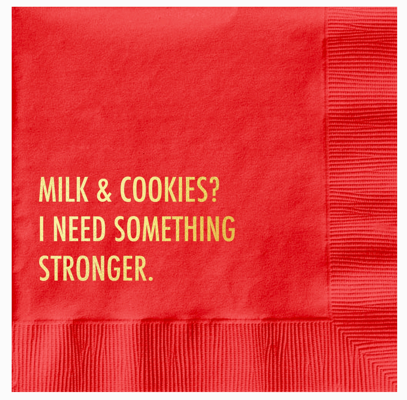Milk &amp; Cookies Holiday Napkin