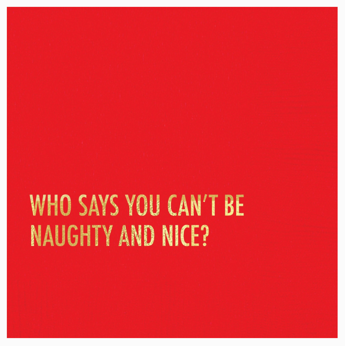 Naughty Nice Holiday Napkin
