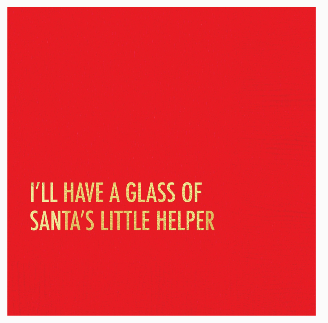 Santa Helper Holiday Napkin