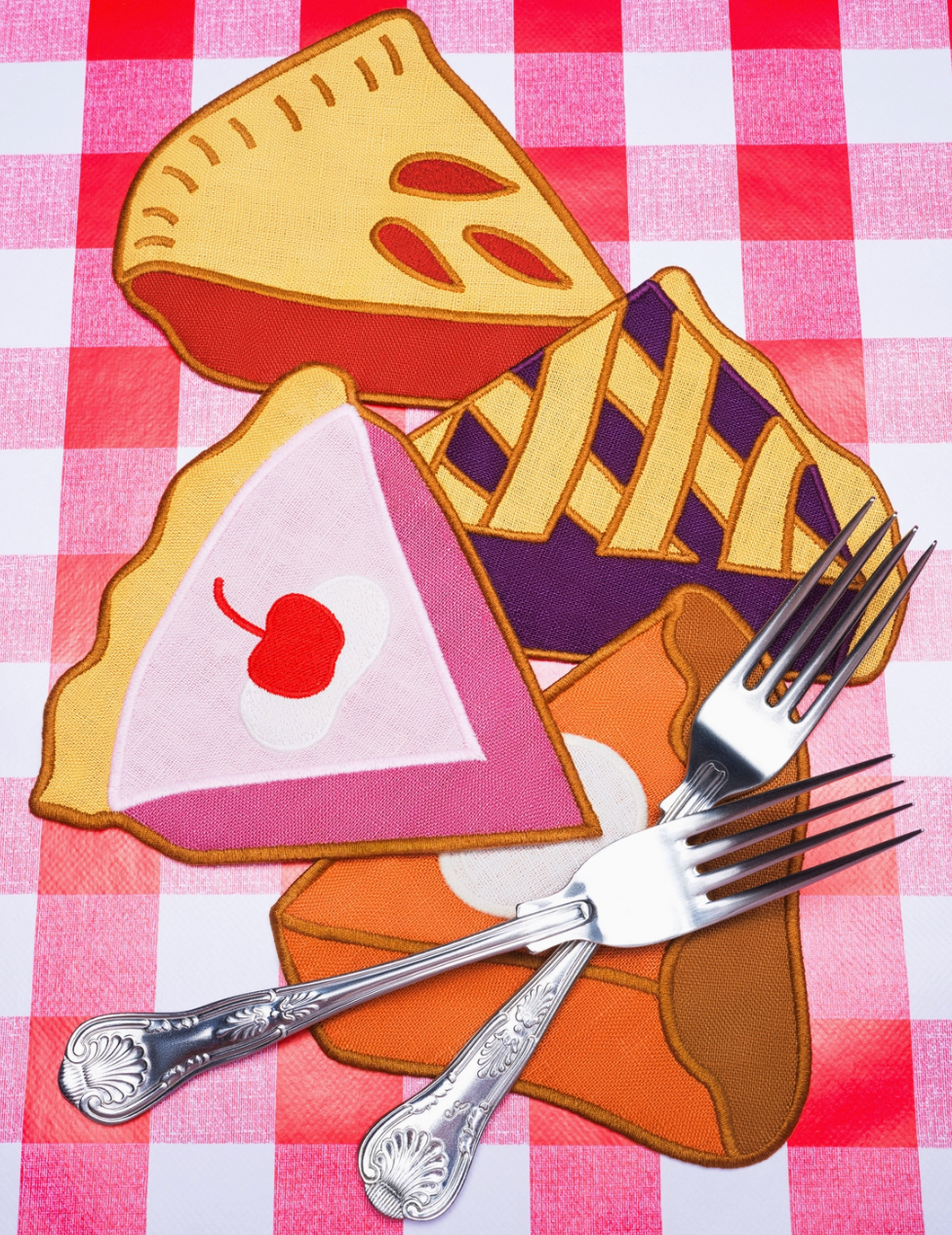 Pie Linen Cocktail Napkins (Set of 4)