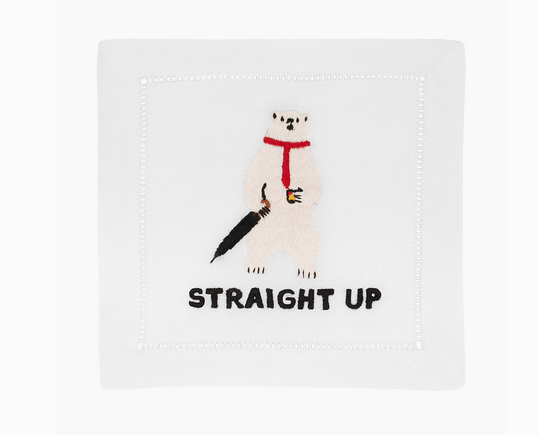 &quot;Straight Up&quot; Cocktail Napkin
