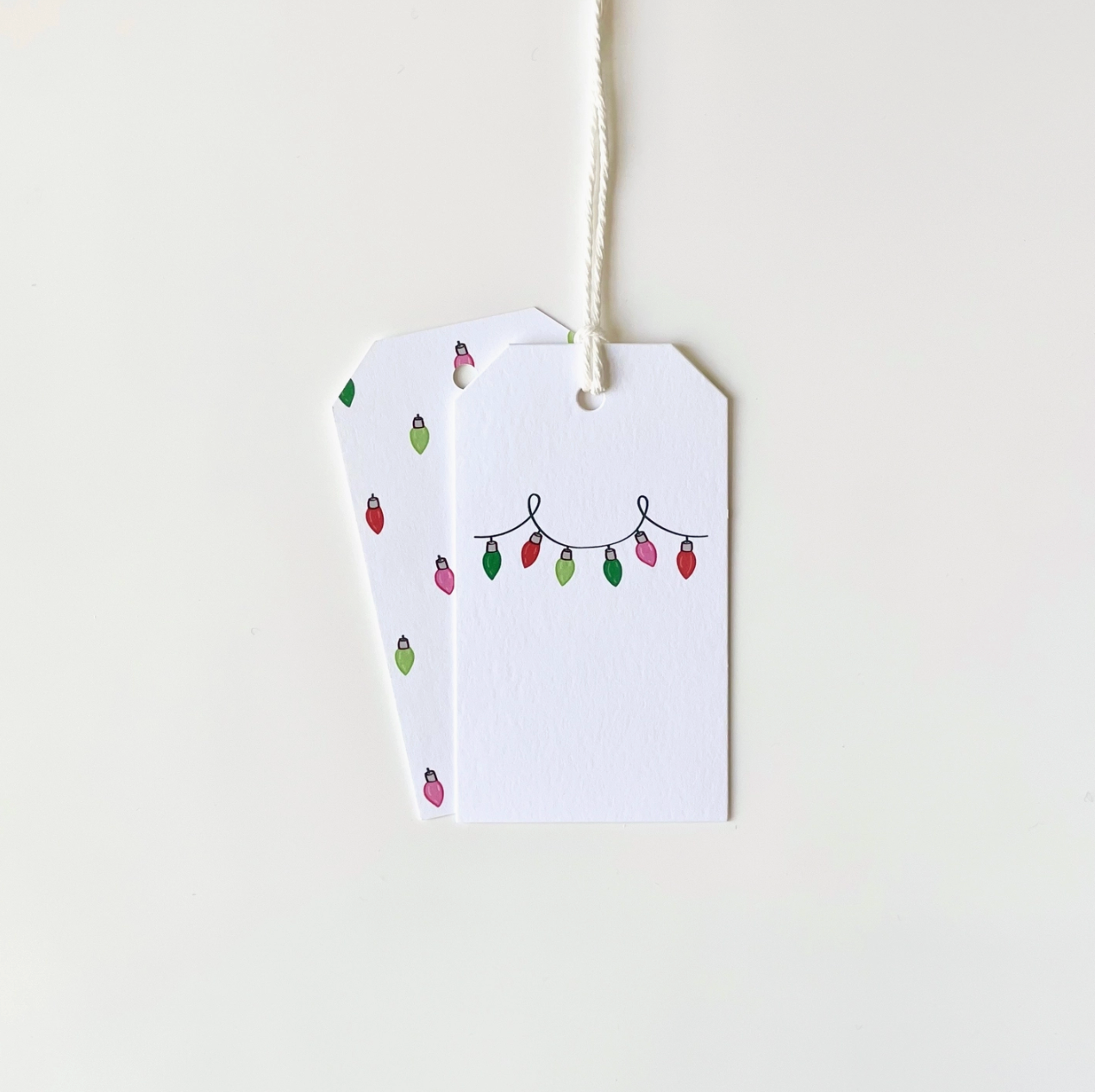 Christmas Lights Gift Tags