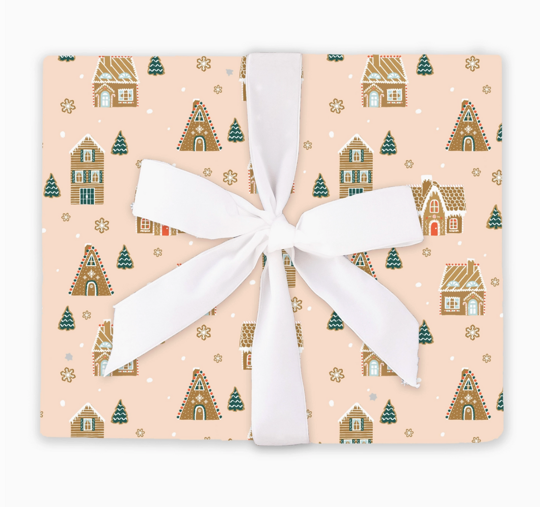 Gingerbread Village Wrapping Paper Roll