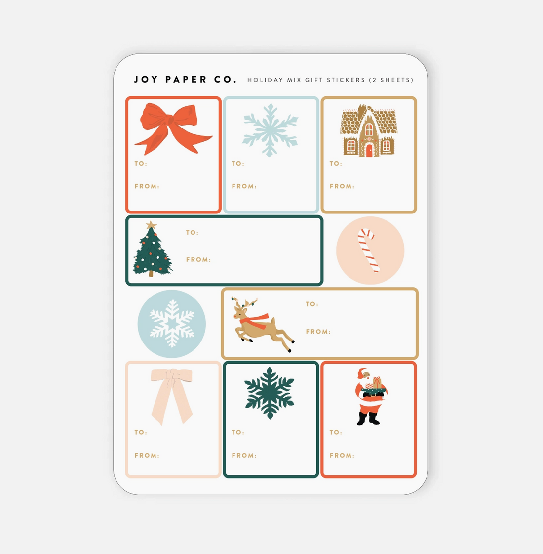 Holiday Mix Gift Tags