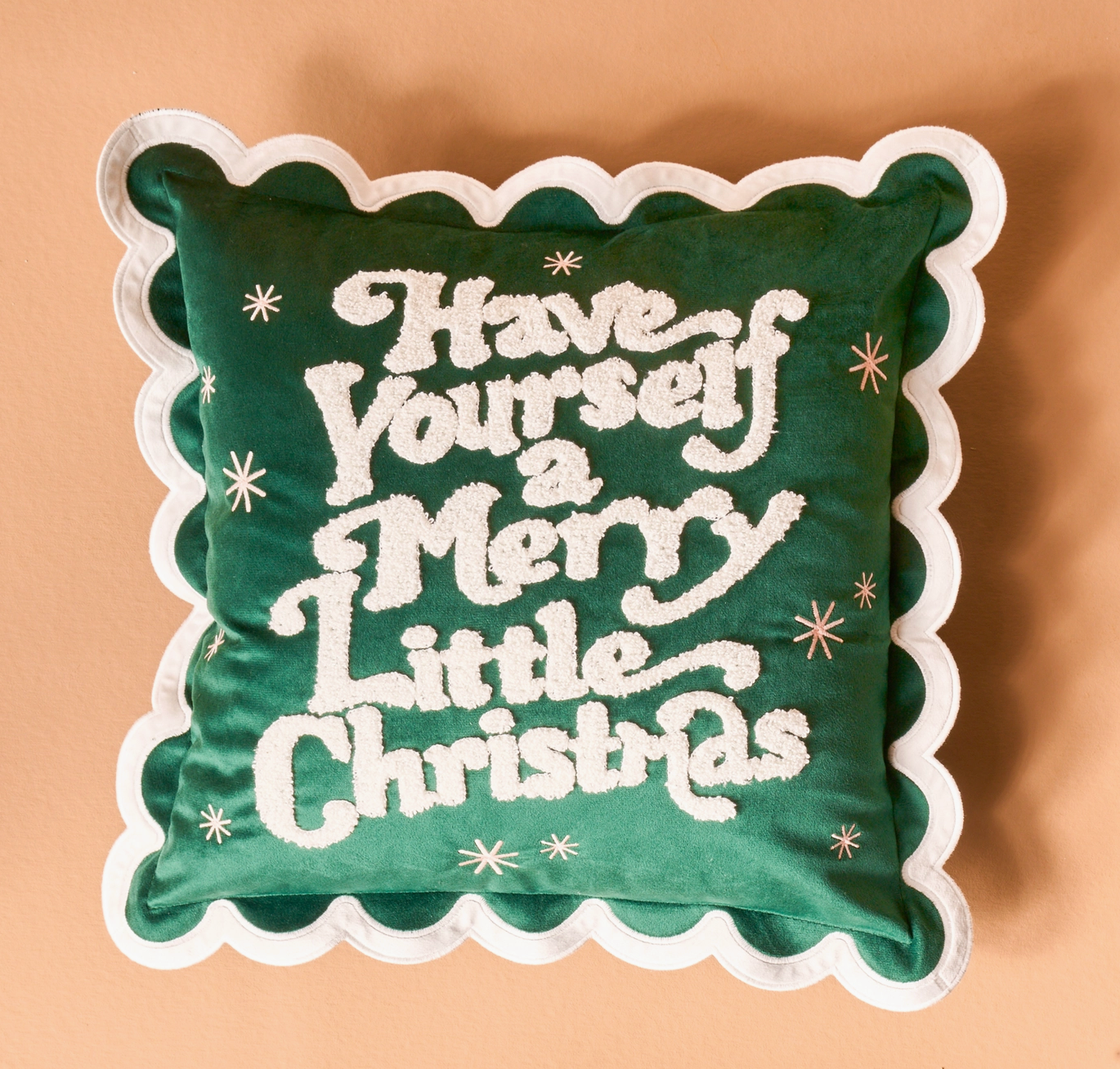 Merry Little Christmas Throw Pillow