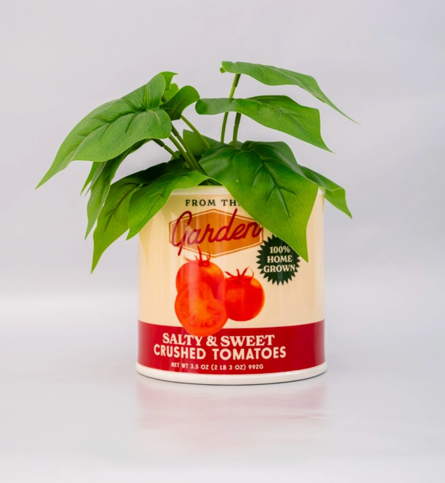 Tomato Can Ceramic Vase