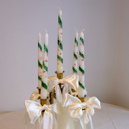 Christmas Festival Painted Candle