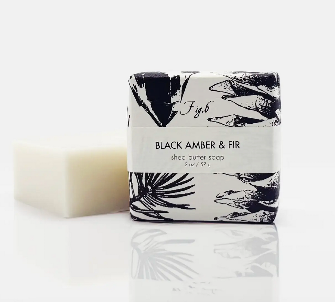 Black Amber &amp; Fir Guest Soap