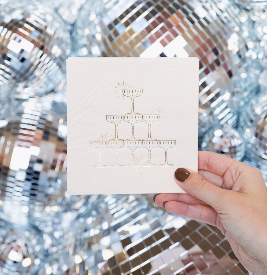Champagne Tower Cocktail Napkins